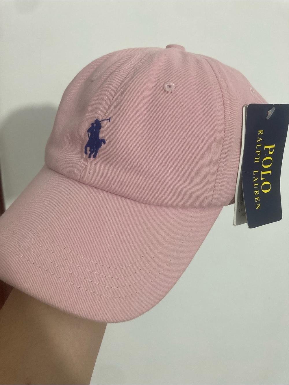 Ralph Lauren Polo Classic Baseball Cap - Pink with Navy Logo